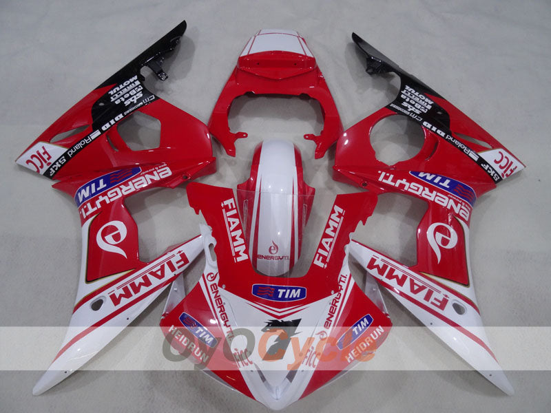 Kit de carénage à injection pour YZF-R6 05 - Rouge, blanc - FIAMM #OYO87905833