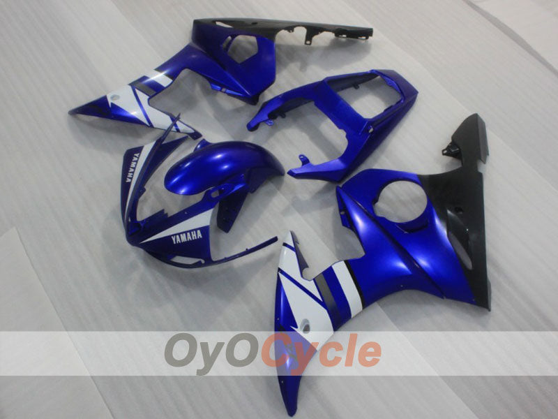 Kit de carénage en injection pour YZF-R6 03-04 - Bleu, blanc, noir - Style usine #OYO87905793