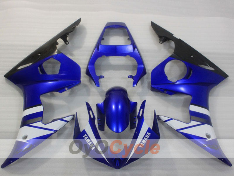 Kit de carénage en injection pour YZF-R6 03-04 - Bleu, blanc, noir - Style usine #OYO87905793