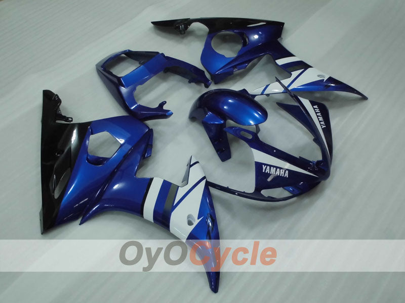 Kit de carénage en injection pour YZF-R6 03-04 - Bleu, blanc, noir - Style usine #OYO87905800