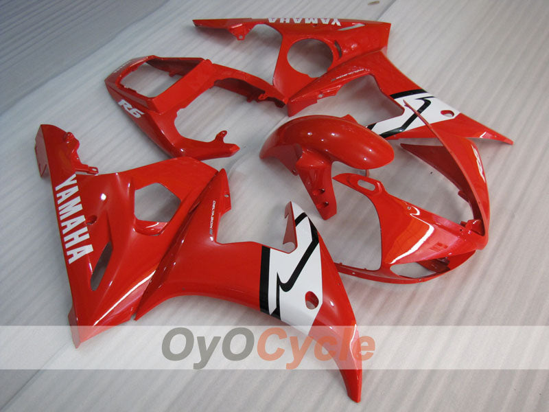 Kit de carénage à injection pour YZF-R6 05 - Rouge - Style usine #OYO87905846