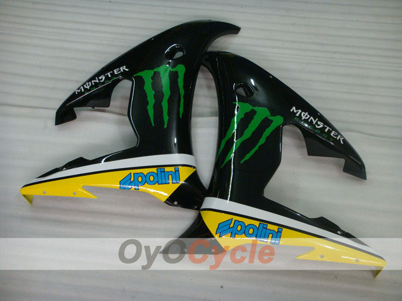 Kit de carénage à injection pour YZF-R6 05 - Jaune, Noir - Monster #OYO87905847