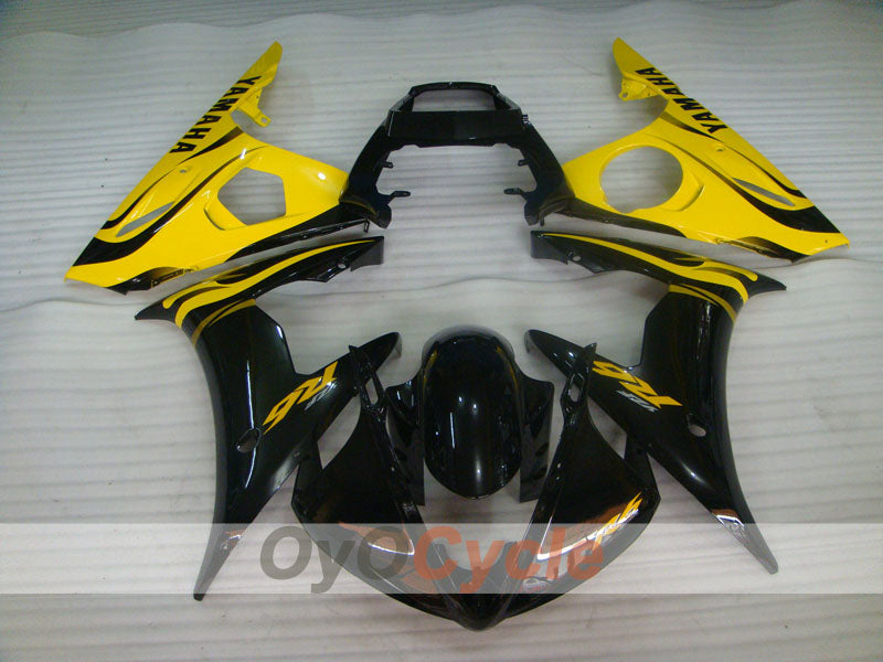 Kit de carénage à injection pour YZF-R6 05 - Jaune, Noir - Style usine #OYO87905848