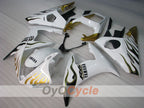 Kit de carénages injectés pour YZF-R6 03-04 - Jaune, Blanc - Style d'origine #OYO87905805