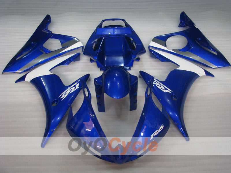Kit de carénage à injection pour YZF-R6 05 - Bleu, Blanc - Style usine #OYO87905850