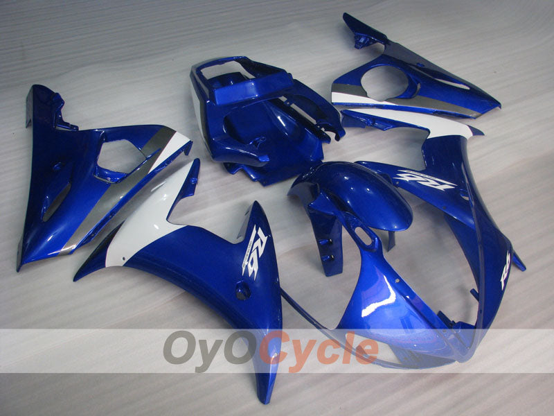 Kit de carénage à injection pour YZF-R6 05 - Bleu, Blanc - Style usine #OYO87905850