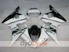 Kit de carénages injectés pour YZF-R6 03-04 - Blanc, Noir - Style d'origine #OYO87905808
