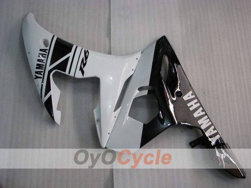 Kit de carénages injectés pour YZF-R6 03-04 - Blanc, Noir - Style d'origine #OYO87905808