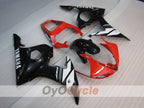 Kit de carénages injectés pour YZF-R6 03-04 - Rouge, Noir - Style d'origine #OYO87905809