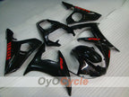 Kit de carénages injectés pour YZF-R6 03-04 - Rouge, Noir - Style d'origine #OYO87905811
