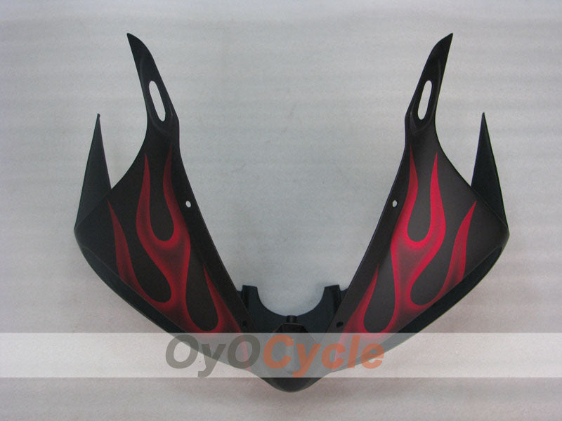 Kit de carénage à injection pour YZF-R6 05 - Rouge, noir, mat - Flamme #OYO87905856