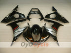Kit de carénages injectés pour YZF-R6 03-04 - Noir, Gris - Style d'origine #OYO87905813