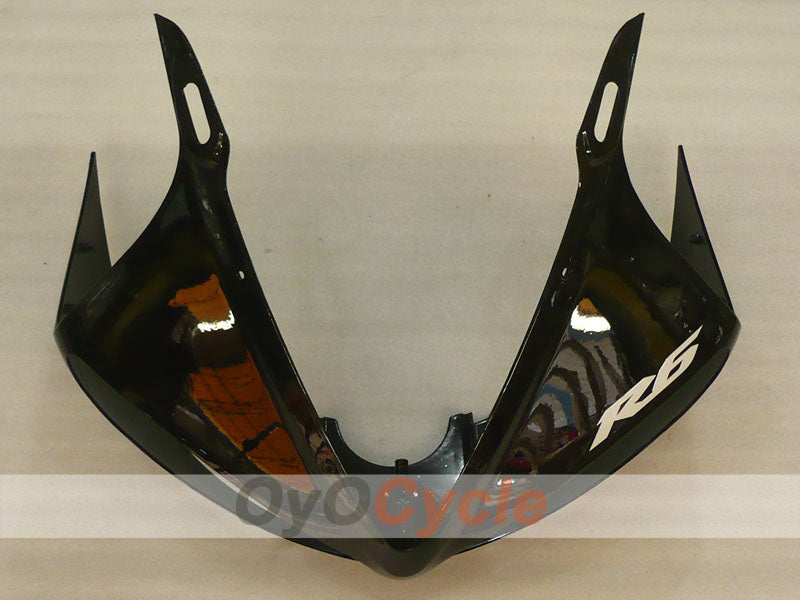 Kit de carénages injectés pour YZF-R6 03-04 - Noir, Gris - Style d'origine #OYO87905813