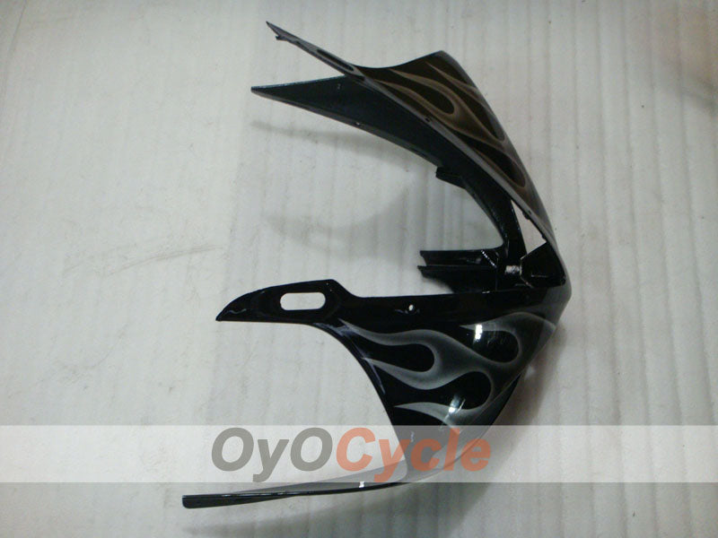 Kit de carénages injectés pour YZF-R6 03-04 - Noir - Flamme #OYO87905814