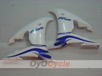 Kit de carénages injectés pour YZF-R6 03-04 - Bleu, Blanc - Style d'origine #OYO87905815