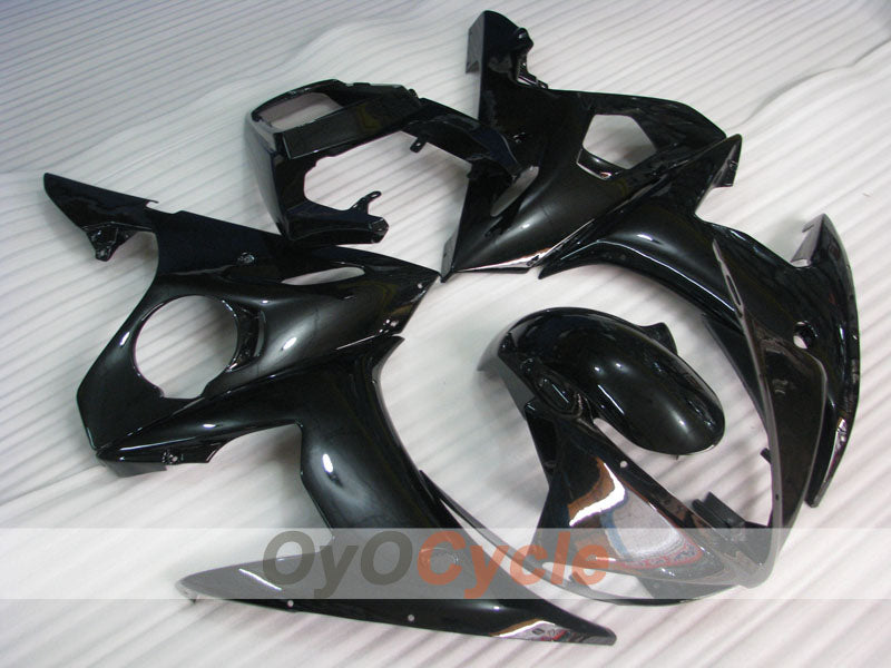 Kit de carénage à injection pour YZF-R6 05 - Noir - Sans autocollant / décalque, style d'origine #OYO87905860