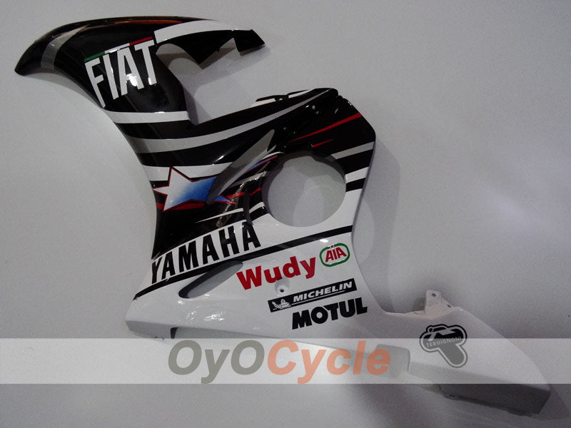Kit de carénage injection pour YZF-R6 03-04 - Blanc, noir - FIAT #OYO87905818