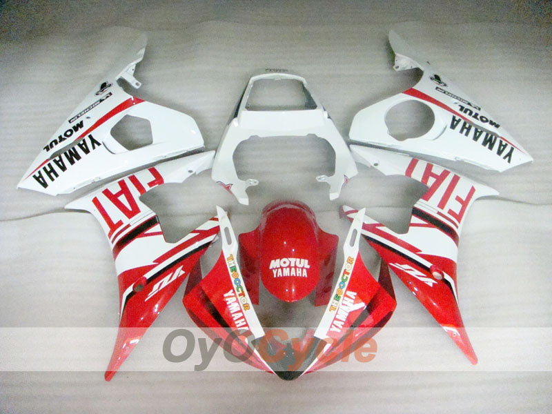 Kit de carénage injection pour YZF-R6 03-04 - Rouge, blanc - FIAT, MOTUL #OYO87905824