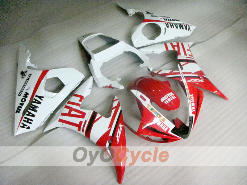 Kit de carénage à injection pour YZF-R6 05 - Rouge, Blanc - FIAT, MOTUL #OYO87905868