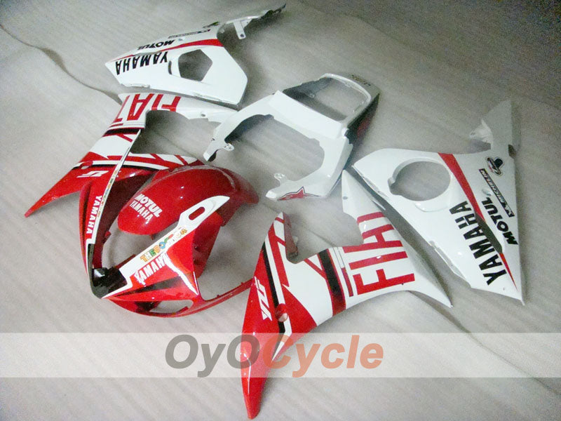 Kit de carénage à injection pour YZF-R6 05 - Rouge, Blanc - FIAT, MOTUL #OYO87905868