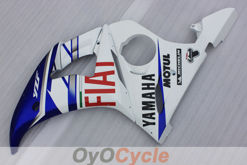 Kit de carénage injection pour YZF-R6 03-04 - Bleu, blanc - FIAT, MOTUL #OYO87905825