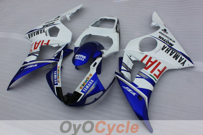 Kit de carénage injection pour YZF-R6 03-04 - Bleu, blanc - FIAT, MOTUL #OYO87905825