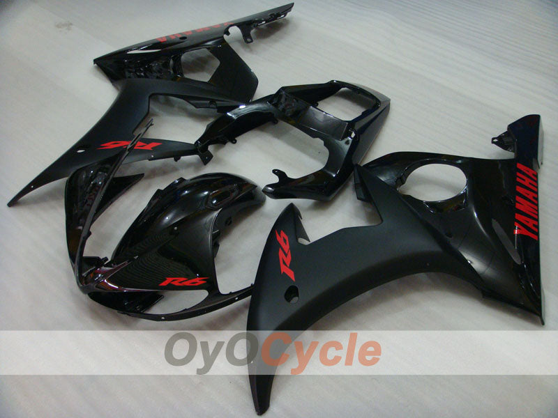 Kit de carénage à injection pour YZF-R6 05 - Noir, Mat - Style d'usine #OYO87905872