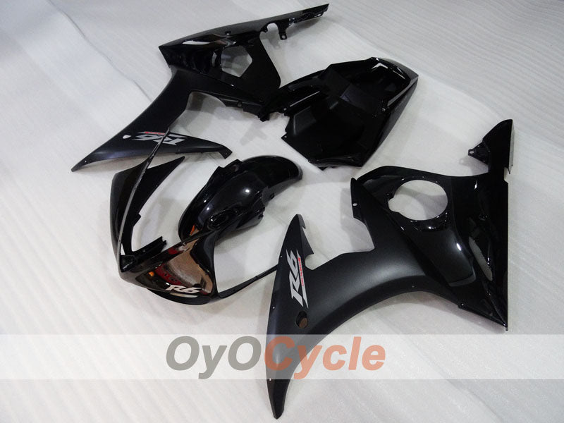 Kit de carénage injection pour YZF-R6 03-04 - Noir, mat - Style d'origine #OYO87905829