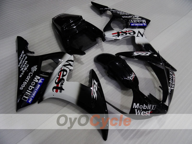 Kit de carénage à injection pour YZF-R6 03-04 - Blanc, noir - West #OYO87905832 Image principale du produit
