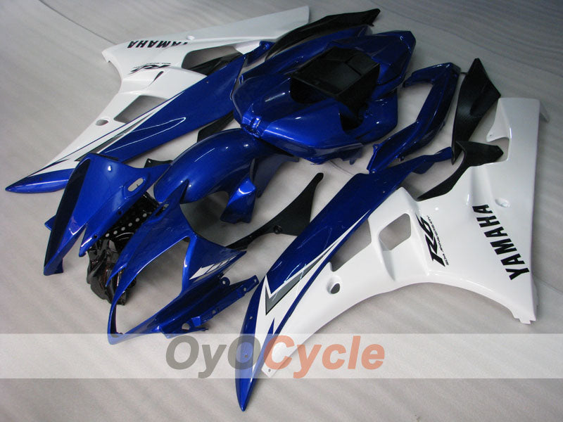 Kit de carénage à injection pour YZF-R6 06-07 - Bleu, blanc - Style usine #OYO87905880