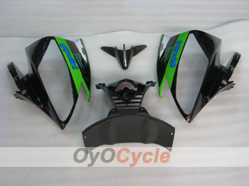 Kit de carénage à injection pour YZF-R6 06-07 - Vert, noir - Monster #OYO87905881