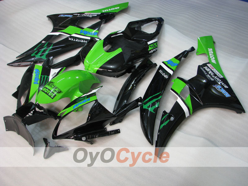 Kit de carénage à injection pour YZF-R6 06-07 - Vert, noir - Monster #OYO87905881