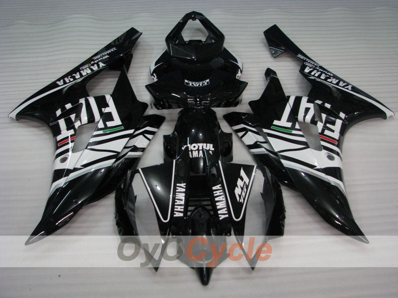 Kit de carénage à injection pour YZF-R6 06-07 - Blanc, noir - FIAT #OYO87905882