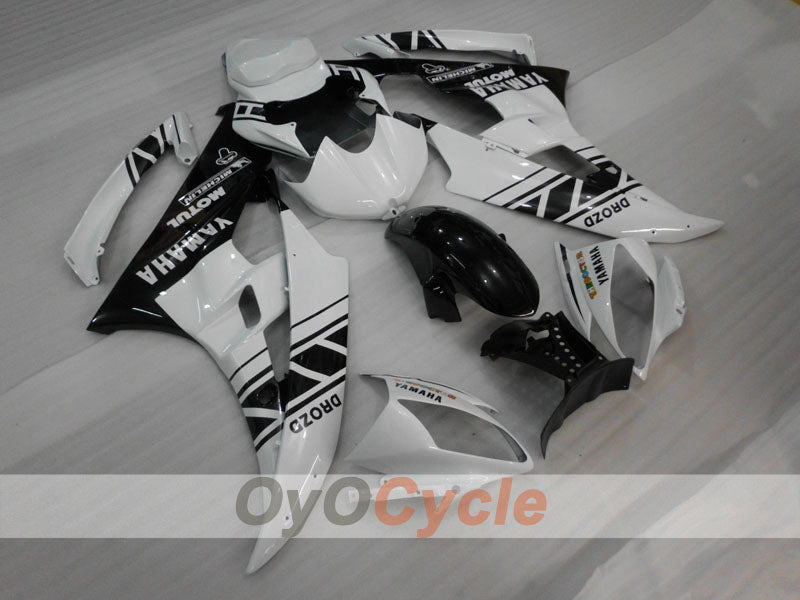Kit de carénage à injection pour YZF-R6 06-07 - Blanc, noir - MOTUL #OYO87905883
