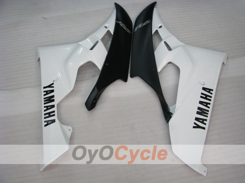 Kit de carénage à injection pour YZF-R6 06-07 - Blanc, noir - Style usine #OYO87905885