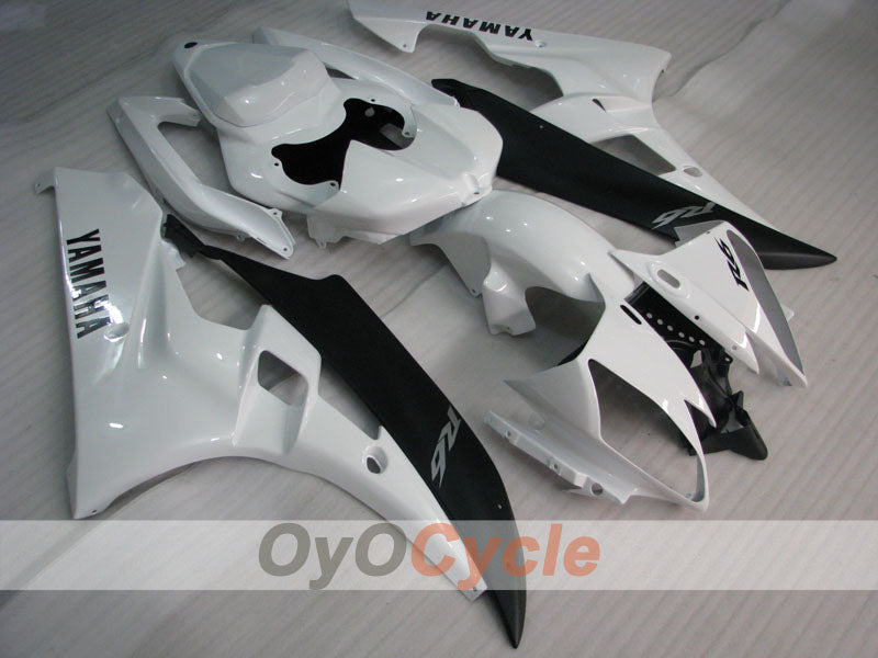 Kit de carénage à injection pour YZF-R6 06-07 - Blanc, noir - Style usine #OYO87905885