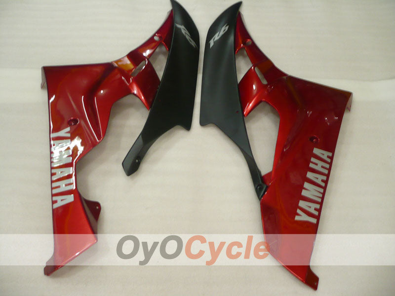 Kit de carénage à injection pour YZF-R6 06-07 - Rouge, noir - Style usine #OYO87905886