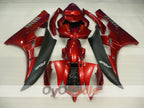 Kit de carénage à injection pour YZF-R6 06-07 - Rouge, noir - Style usine #OYO87905886