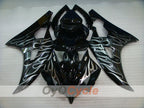 Kit de carénage à injection pour YZF-R6 06-07 - Noir - Flamme #OYO87905888
