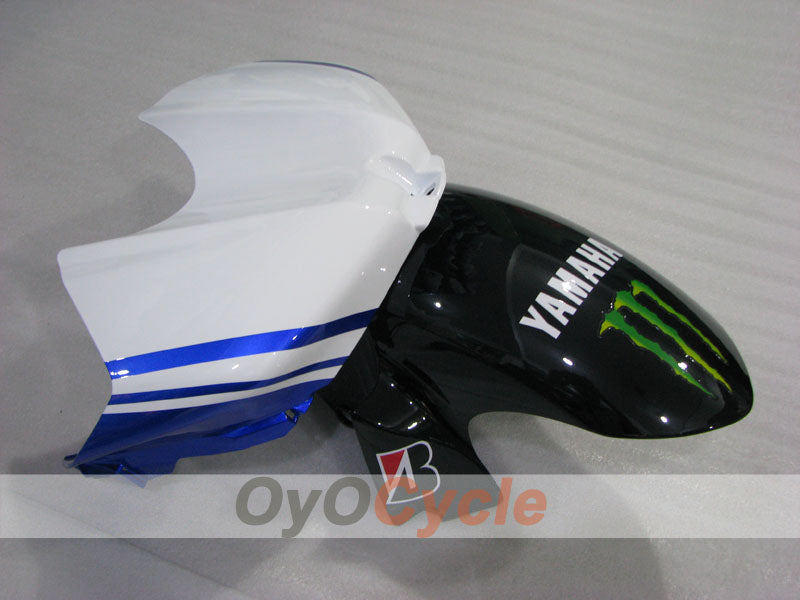 Kit de carénage à injection pour YZF-R6 06-07 - Blanc, Noir - FIAT #OYO87905896