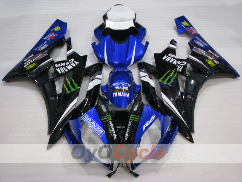 Kit de carénage à injection pour YZF-R6 06-07 - Bleu, Noir - Monster #OYO87905898