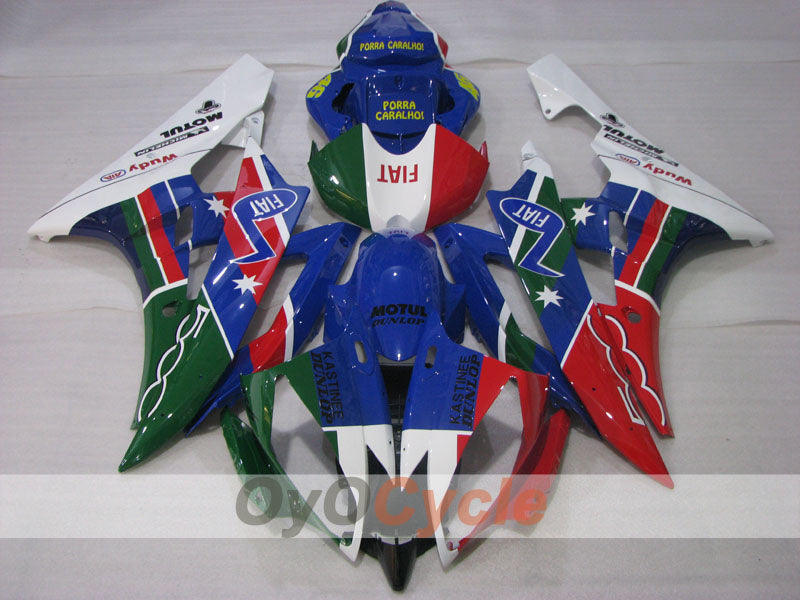 Kit de carénage à injection pour YZF-R6 06-07 - Vert armée, Rouge, Bleu - FIAT #OYO87905899