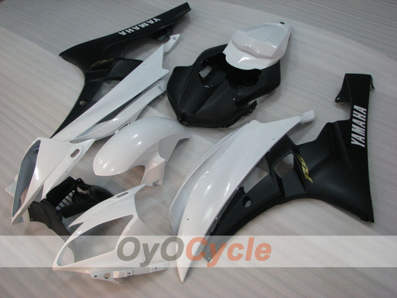 Kit de carénage à injection pour YZF-R6 06-07 - Blanc, Noir - Style usine #OYO87905900
