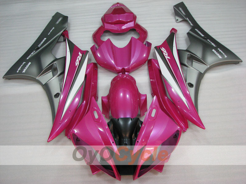 Kit de carénage à injection pour YZF-R6 06-07 - Gris, Rose - MOTUL #OYO87905901