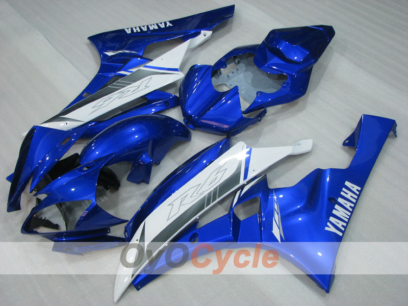 Kit de carénage à injection pour YZF-R6 06-07 - Bleu, Blanc - Style usine #OYO87905903