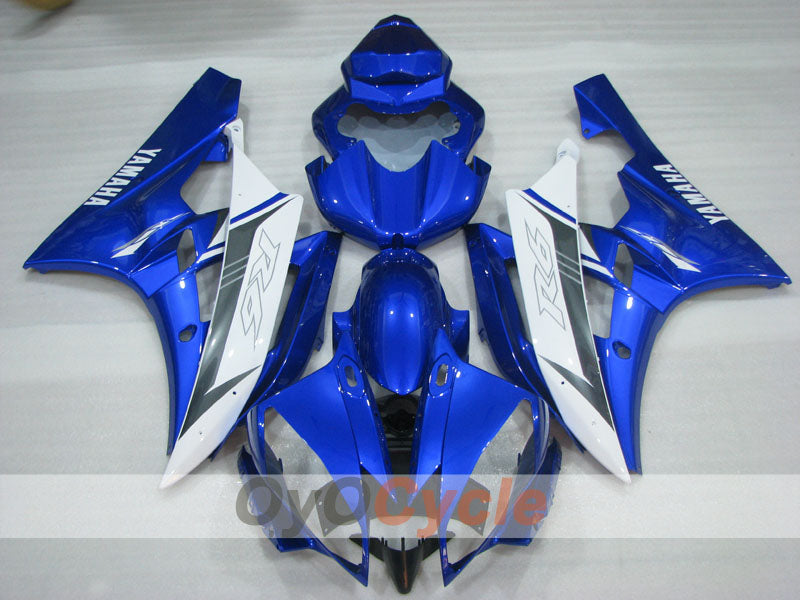 Kit de carénage à injection pour YZF-R6 06-07 - Bleu, Blanc - Style usine #OYO87905903