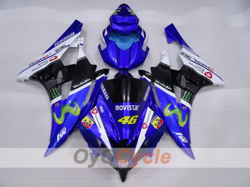 Kit de carénage à injection pour YZF-R6 06-07 - Bleu, Blanc, Noir - Monster #OYO87905894