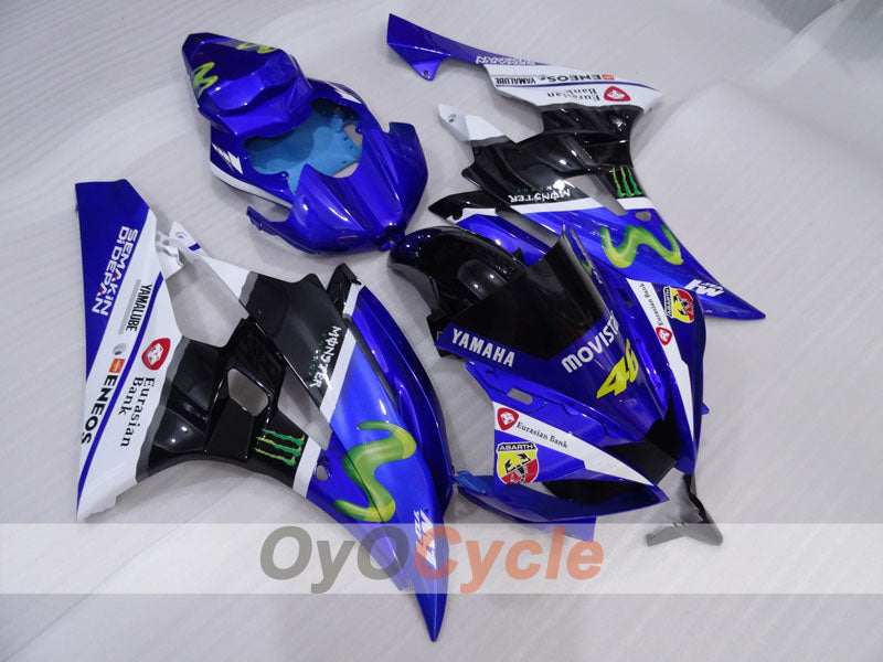 Kit de carénage à injection pour YZF-R6 06-07 - Bleu, Blanc, Noir - Monster #OYO87905894