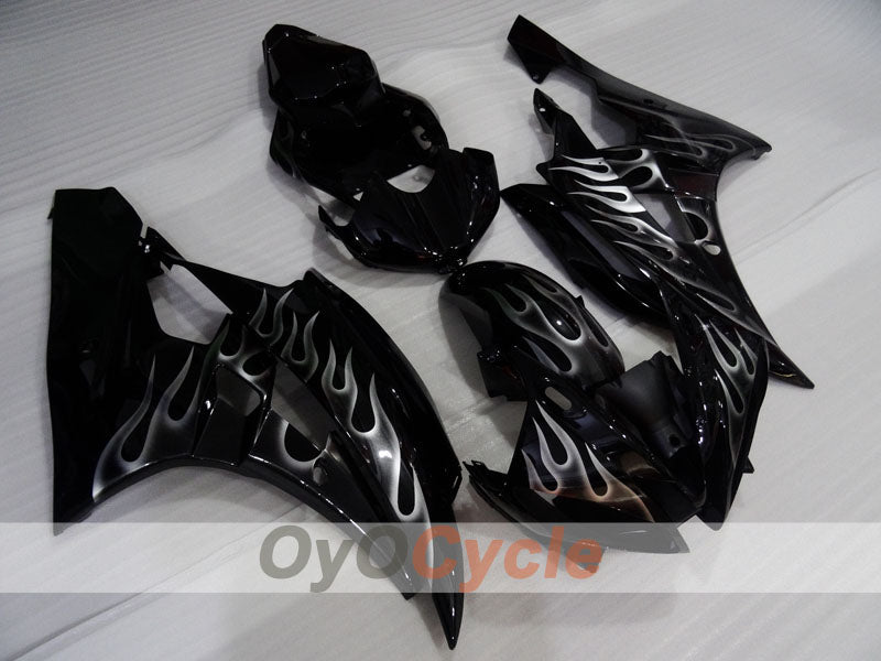 Kit de carénage à injection pour YZF-R6 06-07 - Noir - Flame #OYO87905907