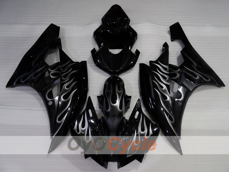 Kit de carénage à injection pour YZF-R6 06-07 - Noir - Flame #OYO87905907